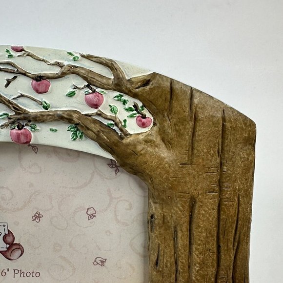 Gund Thinking Of You Friends Forever Picture Frame Bears Tree Apples Photo 4x6" - Picture 5 of 11